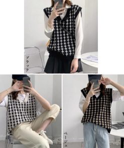 ニット・セーター | ニットベスト Vネック レディースニット