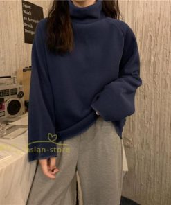 パーカー | トレーナー レディース 厚手 秋冬 コーデ 無地 ハイネック トルネック 長袖 着回し 裏起毛 暖かい 可愛い フリーサイズ ゆったり 7色 プルオーバー カジュアル