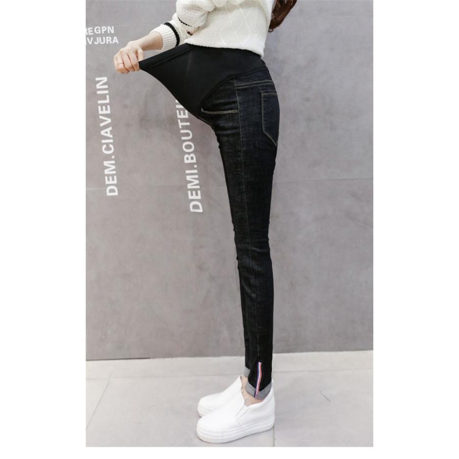 セール | マタニティデニムパンツ テーパードパンツ 産前産後 着痩せ 妊婦パンツ 妊娠パンツ デニムパンツ 調整できる 春 秋 無地 可愛い マタニティ ママ お腹包み