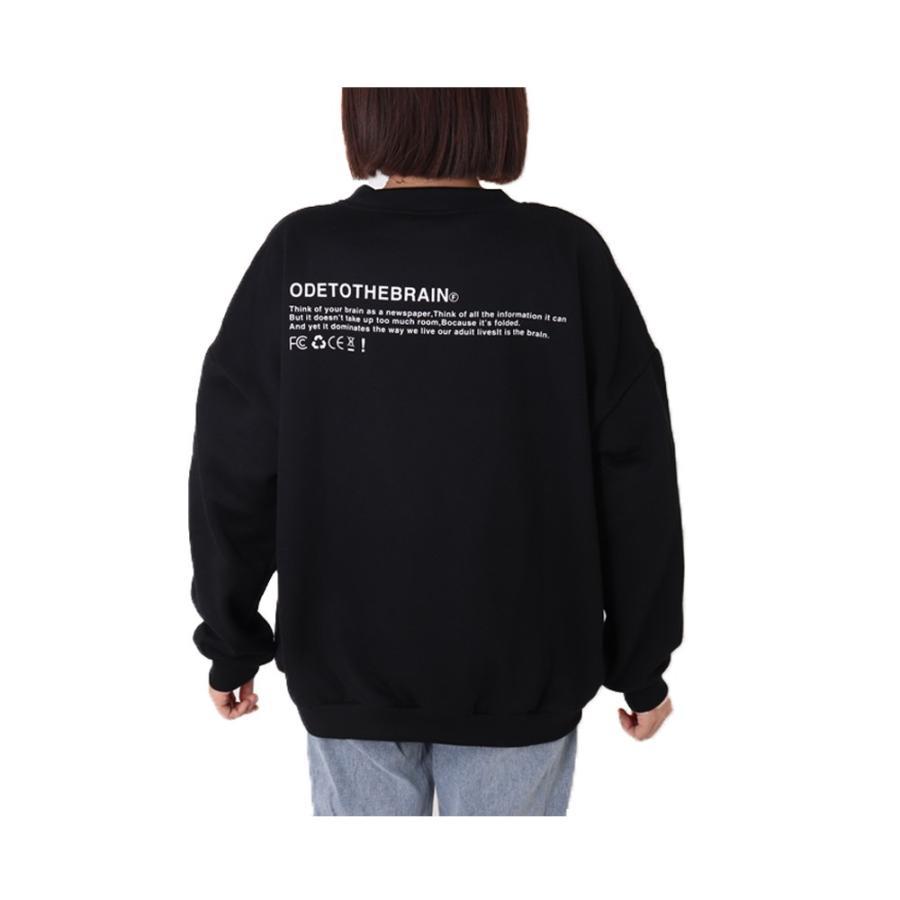 パーカ | 裏起毛 オーバーサイズ プルオーバー 体型カバー 長袖 トップス トレーナー スウェット レディース