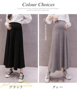 スカート | マタニティ 服 妊婦服 マタニティフレア Aライン着痩せ 産前 産後 マタニティウェア ウエスト調整 フレア 妊婦服 日常感 Aライン