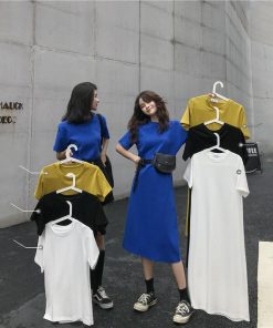 ｔシャツ・カットソー | ティーシャツワンピ ビックティーシャツ Tシャツワンピース ロングティーシャツ レディース ロングt 夏新作 Tシャツ ショート 大きいサイズ トレンド ロンT