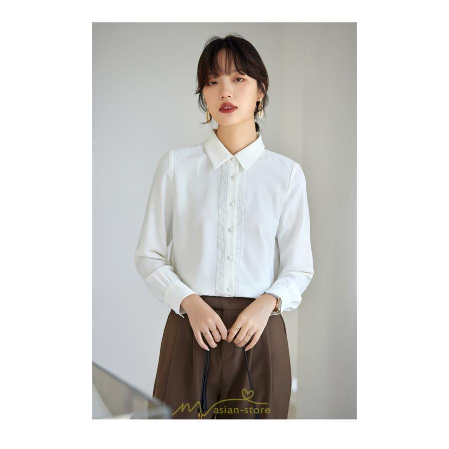 シャツ・ブラウス | ブラウス レディース 長袖 50代 白 シャツ ゆったり トップス きれいめ フォーマル 上品 フェミニン 青 高品質 40代 OL 通勤 フォーマル 20代 30代