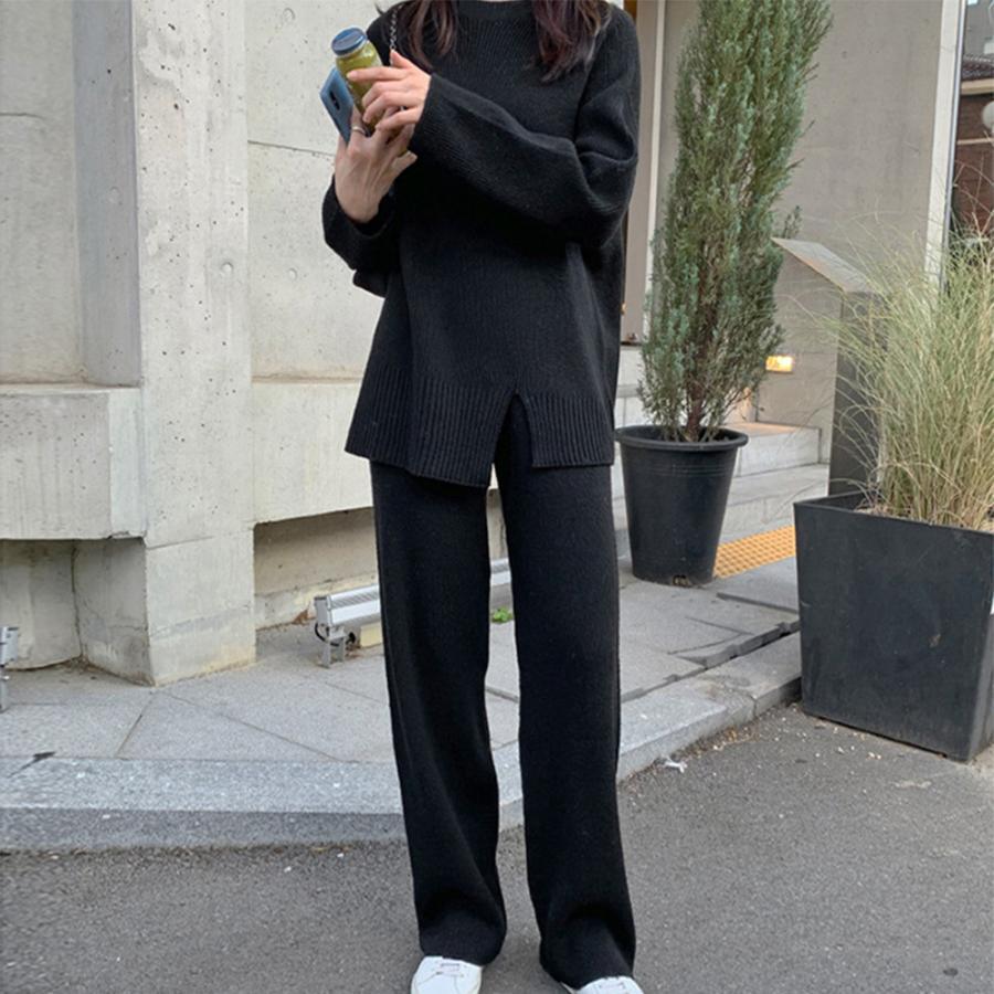 セットアップ | セットアップニット 秋冬 スリット 韓国