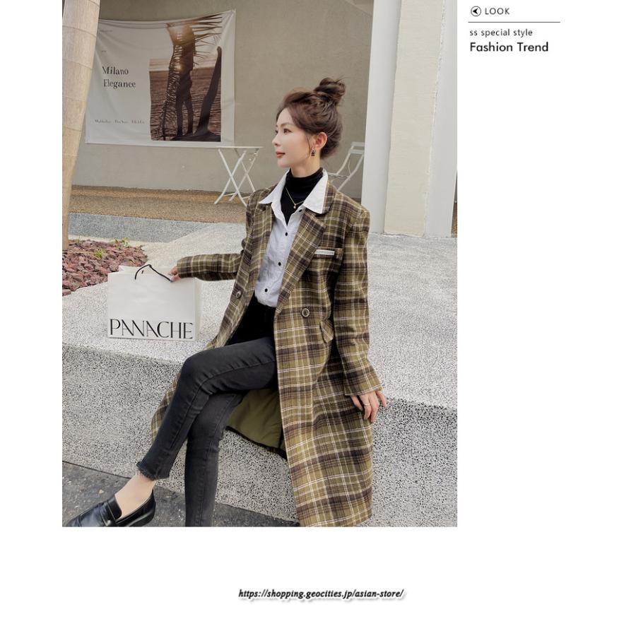 コート・ジャケット | コート レディース アウター チェスターコート ロング丈 ジャケット ロングジャケットコート 2022新作 チェック柄 厚手 ラシャ カジュアル