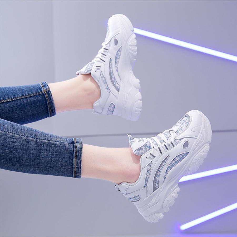 シューズ | ダッドスニーカー レディース 韓国風厚底