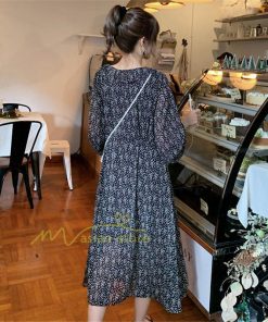 マキシ | ワンピース レディース 大人 ワンピ 花柄 夏秋 Vネック カジュアルワンピ 着やせ きれいめ ミモレ丈 カジュアル エレガント お出かけ 20代30代40代 通勤通学