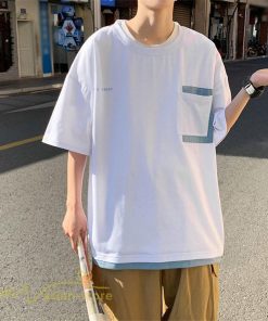 Tシャツ | Tシャツ メンズ 半袖 カットソー 切り替え 重ね着風 夏新作 サマー ファッション メンズスタイル カジュアル 大きいサイズ 夏 格好いい クルーネック