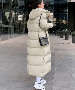 トレンチコート | フード付きキルティングコート レディース