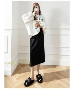 スカート | レディース 無地 カジュアル ひざ下丈 きれいめ 秋冬コーデ エレガント 通勤 通学 20代 Aライン40代 30代 ウエストゴム 50代 ゆったり