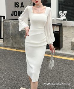 タイト | ワンピースタイトワンピース長袖 上品 セクシー高級感 ワンピース タイトワンピース ヒップアップ スリム 美ライン シルエット お呼ばれ エレガント