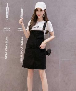 オーバーオール サロペット | ショートスカート オーバーオールスカート オールインワンスカート サロペットスカート デニムスカート ショートデニム 無地 カジュアル ゆったり