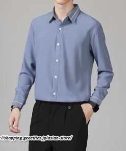 シャツ | 長袖メンズ ビジネス フォーマル オフィス 仕事 春 夏 秋 冬 カジュアル ビジネスシンプル 長袖 トップス 大きいサイズ メンズトップス