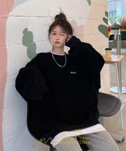 パーカー | トレーナー Tシャツ ロングT レディース トップス 切り替え 韓国 長袖 大きいサイズ おしゃれ オーバーサイズ 可愛い スウェット お出かけ ゆったり
