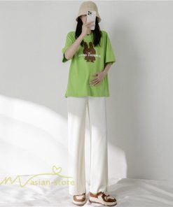 パンツ レギンス | パンツ マタニティパンツ レディース ワイドパンツ サマー 夏 ゆったり 薄手 カジュアル おしゃれ 大きいサイズ 体型カバー 上品 無地 マタニティウェア リブ