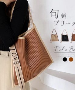 トートバッグ | プリーツ エコレザー 韓国