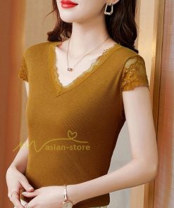 ｔシャツ・カットソー | Ｔシャツ レディース きれいめ 40代 春夏 上品 半袖Tシャツ ブラウス 白トップス オシャレ 韓国風 ママ 20代30代40代50代 フェミニン カットソー レース付き