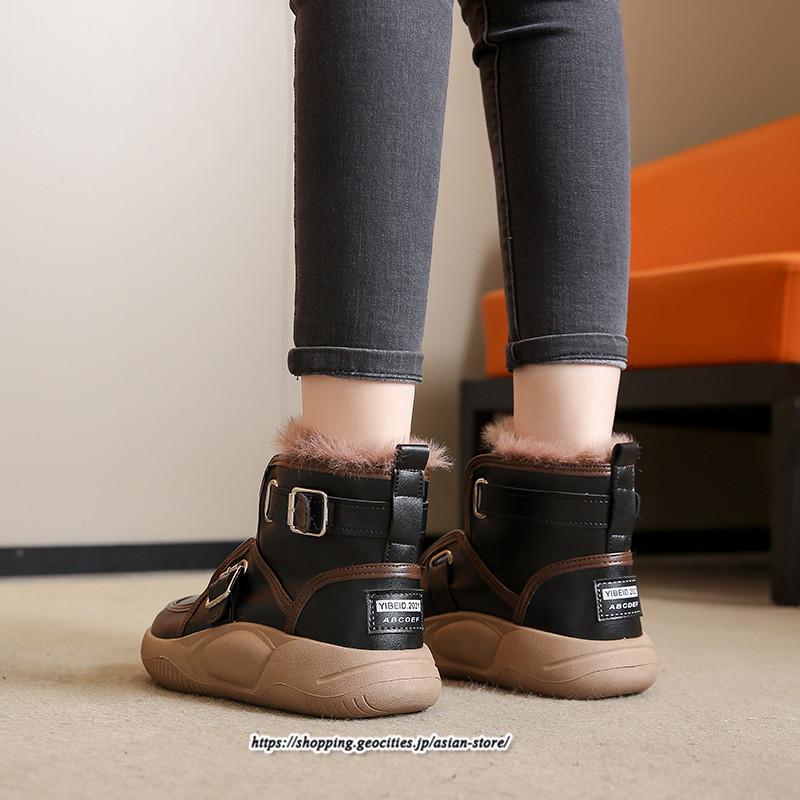 ブーツ | ムートンモカシン 冬靴 レディース 裏起毛 暖かい もこもこ 痛くない 人気 防寒 黒 白 冬 痛くない 歩きやすい 秋 おしゃれ
