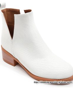 ショートブーツ | 大きいサイズ26.5cm レディース 上品 ブーツ 秋冬 春 チャンキーヒール 太ヒール シンプル ミドルヒール ブーティー 大人 スリッポン 黒ブーツ