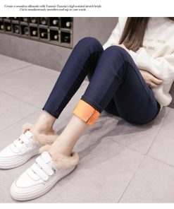 マタニティ | 短納期マタニティデニムパンツ ストレッチパンツ ロングパンツ ボアパンツ 裏起毛 保温 あたっか XXXLまで 妊婦服 調整できる ウエストゴム マタニティウェア