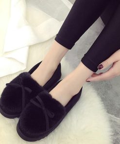 パンプス | 秋冬 レディース 痛くない パンプス ムートン ボア ぺたんこ