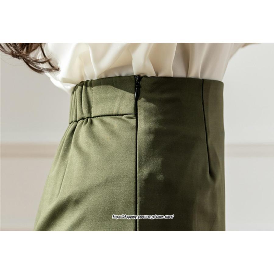 スカート | レディース ミモレ丈 ひざ丈 膝丈 マーメイドフリル オシャレ Aライン キレイめ 着痩せ フェミニン 通学 可愛い 秋服 落ち感 通勤