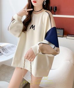 パーカー | トレーナー Tシャツ ロングT レディース トップス 切り替え 長袖 プルオーバー スウェット 麻 コーデ 秋 冬 スポーツ お出かけ アウトドア 通勤 春