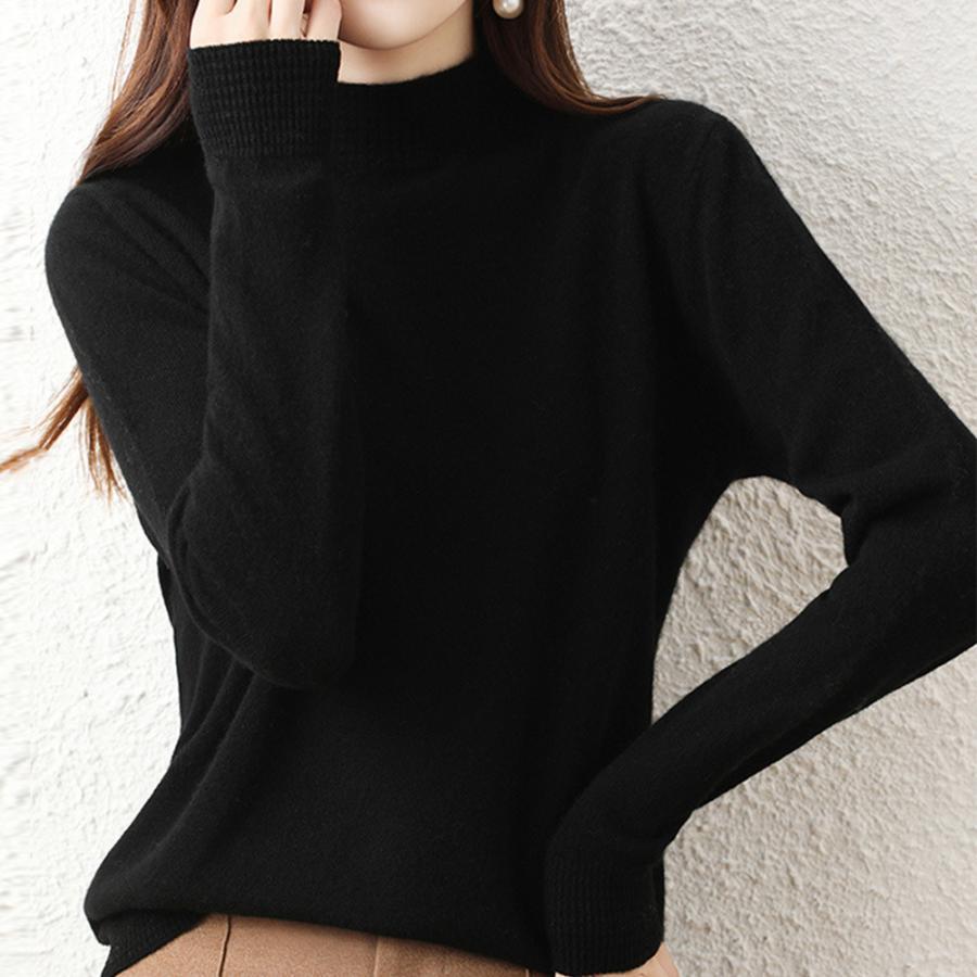 ニット・セーター | プチハイネックニットトップス レディース