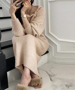 ドレス | ニットワンピース 長袖 レディース 秋冬