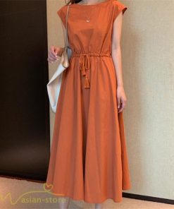 マキシ | 夏ワンピース 半袖 涼感 フレアワンピース 可愛い ロングワンピース ミモレ丈 大人 30代40代 オフィス お出かけ スリム 裏地付き リネン フェミニン 無地