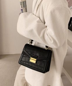 ショルダーバッグ | クロコ型押し 韓国風