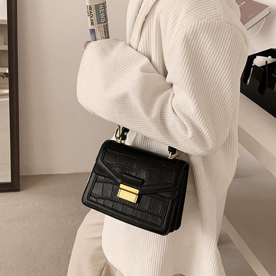 ショルダーバッグ | クロコ型押し 韓国風