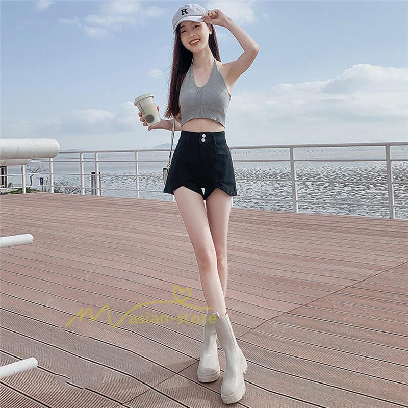 ショートパンツ | レディース デニム 短パン ジーンズ ボトムス 20代30代40代 カジュアル お出かけ 通勤通学 韓国風 ファッション 上品 着痩せ