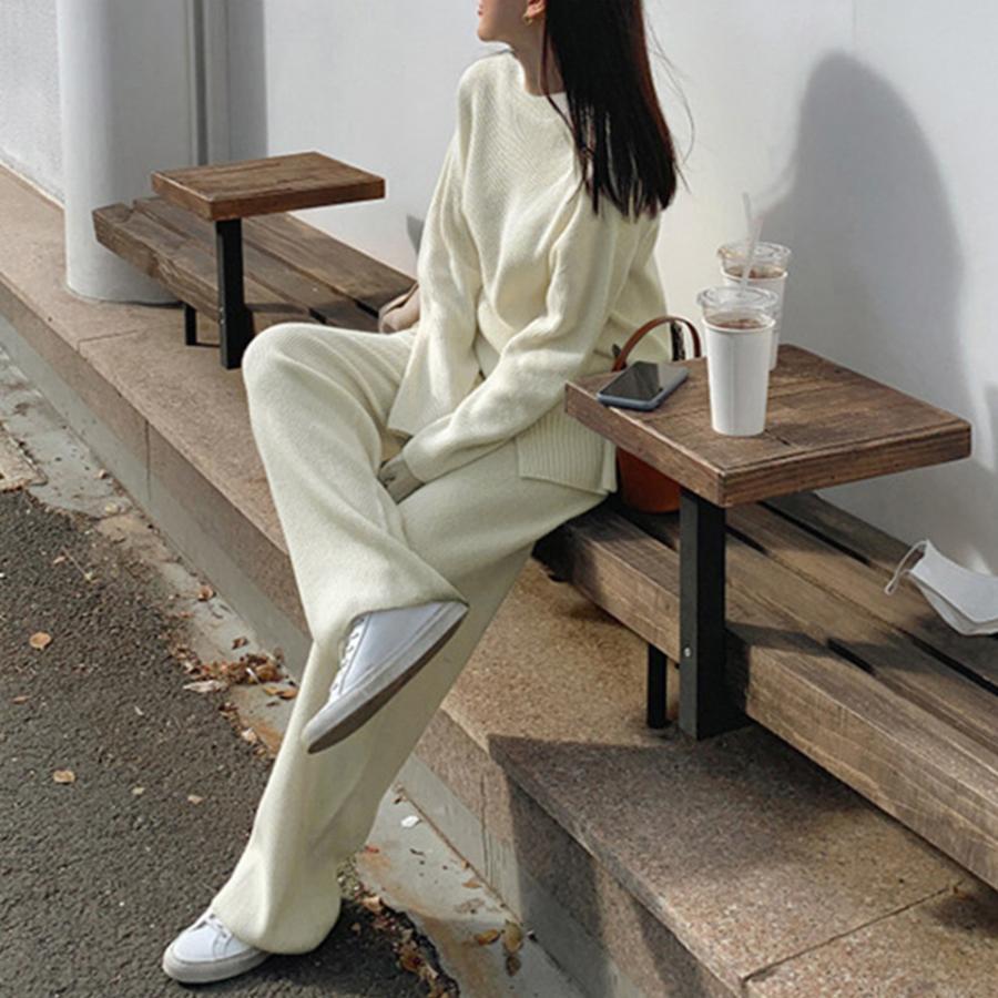 セットアップ | セットアップニット 秋冬 スリット 韓国