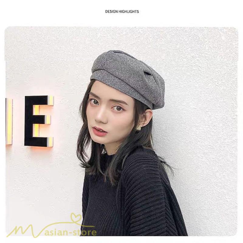 レディース | ベレー 秋新作 ベレー帽 帽子 上品 女性用 秋冬 美しい おしゃれ ひも付き ベレーキャップ 冬コーデ カジュアル 人気 女性帽子 おしゃれ 千鳥格子