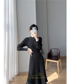 ニットワンピース | ワンピース 秋 秋服 レディース ニット ロングワンピース ロング 長袖 冬 冬服 可愛い フェミニン 20代30代40代50代 上品 送料無料 エレガント 高級感