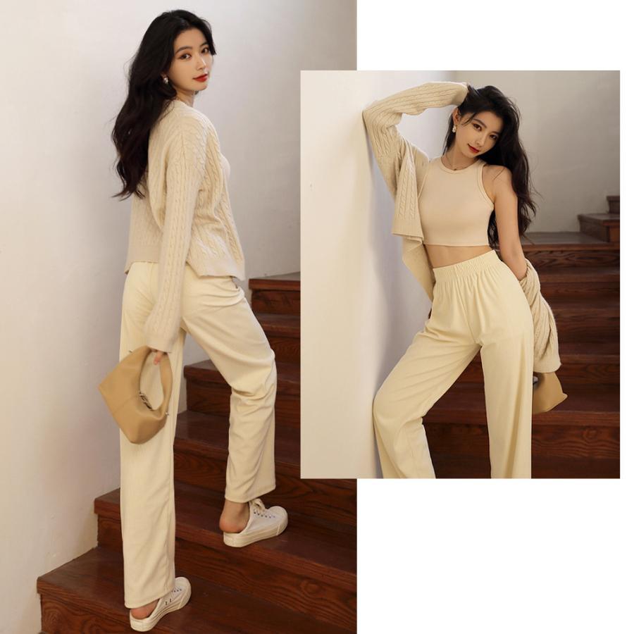 ワイドパンツ | セミハイウエスト 美脚