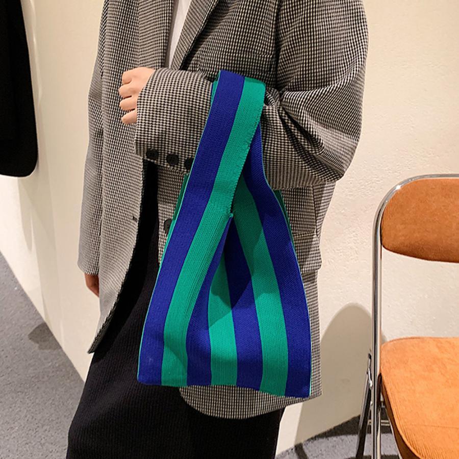 トートバッグ | ニットバッグ バイカラー