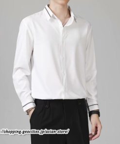 シャツ | 長袖メンズ ビジネス フォーマル オフィス 仕事 春 夏 秋 冬 カジュアル ビジネスシンプル 長袖 トップス 大きいサイズ メンズトップス
