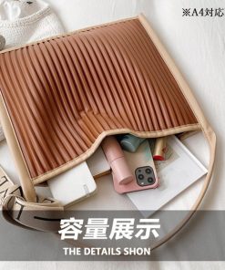 トートバッグ | プリーツ エコレザー 韓国