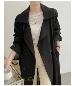 チェスターコート | トレンチコート レディース ロングコート ジャケット 切替 バッグプリーツ 長袖 秋物 アウター 防風 大人 無地 秋コーデ お洒落 エレガント 上品感 後ろベルト