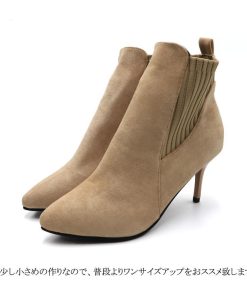 ショートブーツ | ショート丈 パーティー ブーティー ブーツ ハイヒール レディース スエード ファッション靴
