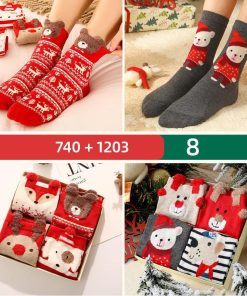 日用雑貨 | 靴下 ソックス 8足セット あったかソックス 冬用ソックス クリスマス ルームソックス プレゼント ギフト ボックス 防寒 レディース 冷え取り 保温 冷え症