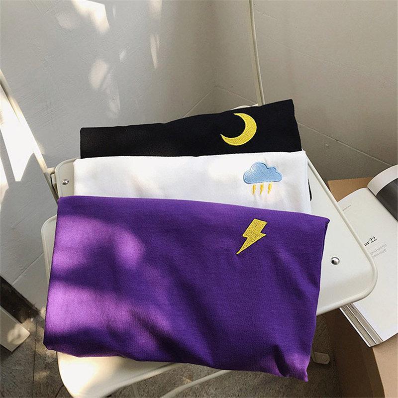 Tシャツ | Tシャツ メンズ 半袖 無地 レディース 天気 刺繍 カジュアル シンプル 夏新作 ゆったり 半袖カットソー 夏 大きいサイズ 2022 ゆったり ファッション