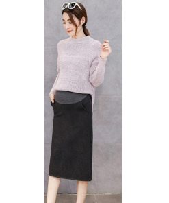 マタニティ | マタニティスカート 調整可 産前産後 妊婦妊娠 ミモレ丈スカート ママスカート 膝丈 秋服 レディース 秋スカート スカート マタニティウェア 腹包み 秋冬