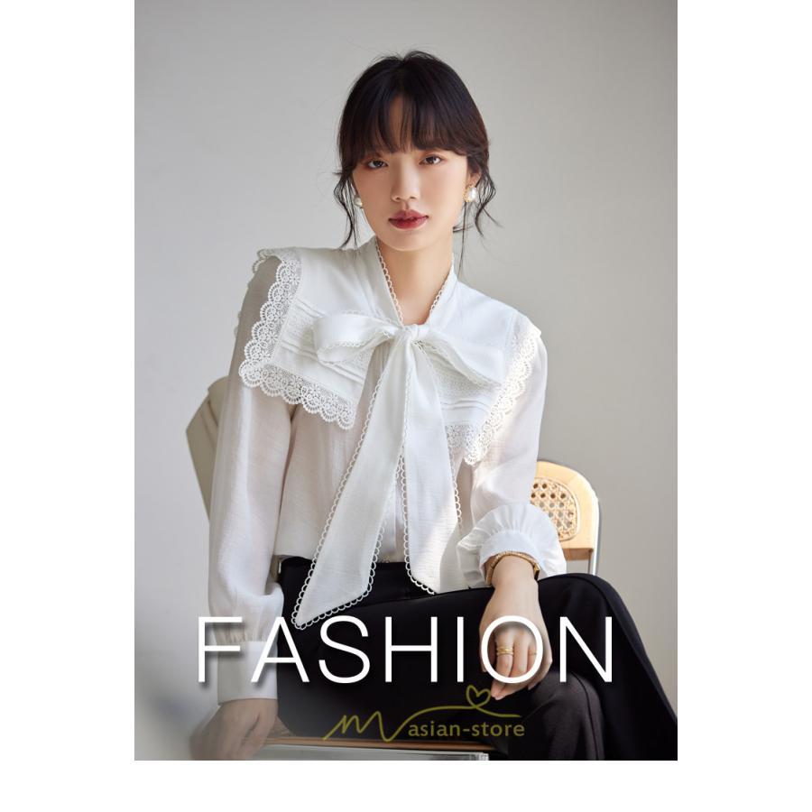 シャツ・ブラウス | ブラウス レディース 長袖 50代 白 シャツ ゆったり トップス きれいめ フォーマル 上品 フェミニン 高品質 20代 40代 OL 蝶結び お出かけ 30代 通勤