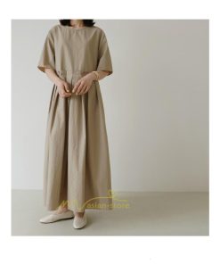 マキシ | ワンピース プリーツ Aライン 夏ワンピース 春 夏 秋 半袖 ロング マキシ丈 ロングワンピース お出かけ マキシワンピース カジュアル 着痩せ 20代30代40代50代