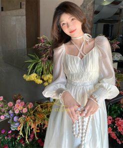 マキシ | ワンピース レディース 夏 40代 きれいめ 膝丈ワンピース 長袖 ワンピ フリル ロング丈ワンピ オシャレ 着痩せ 新作 カジュアル 上品 エレガント お出かけ