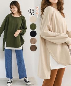 Tシャツ・カットソー | カットソーチュニック 春 ロンT 前後差