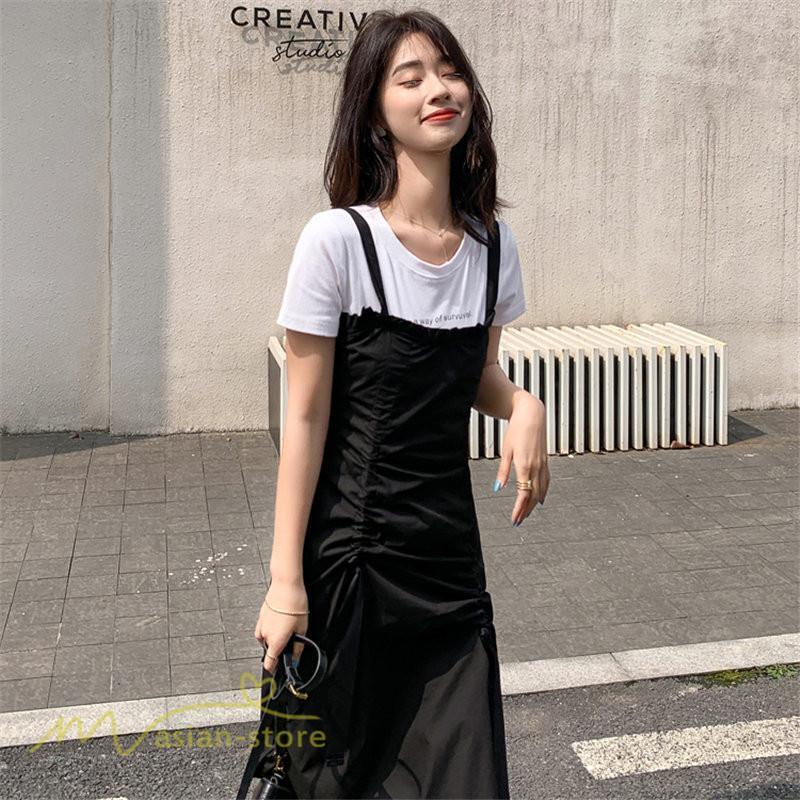 マキシ | サマーワンピース ワンピース レディース 着痩せ ノースリーブ ひざ下 カジュアル 韓国風 無地 気質 可愛い 通勤通学 ロングワンピース 20代30代40代 夏 大人